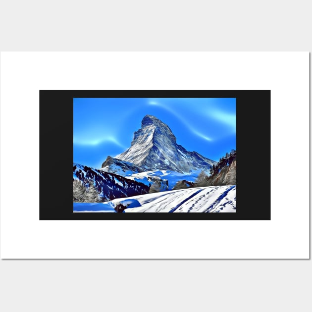 Matterhorn, Alps Wall Art by BokeeLee